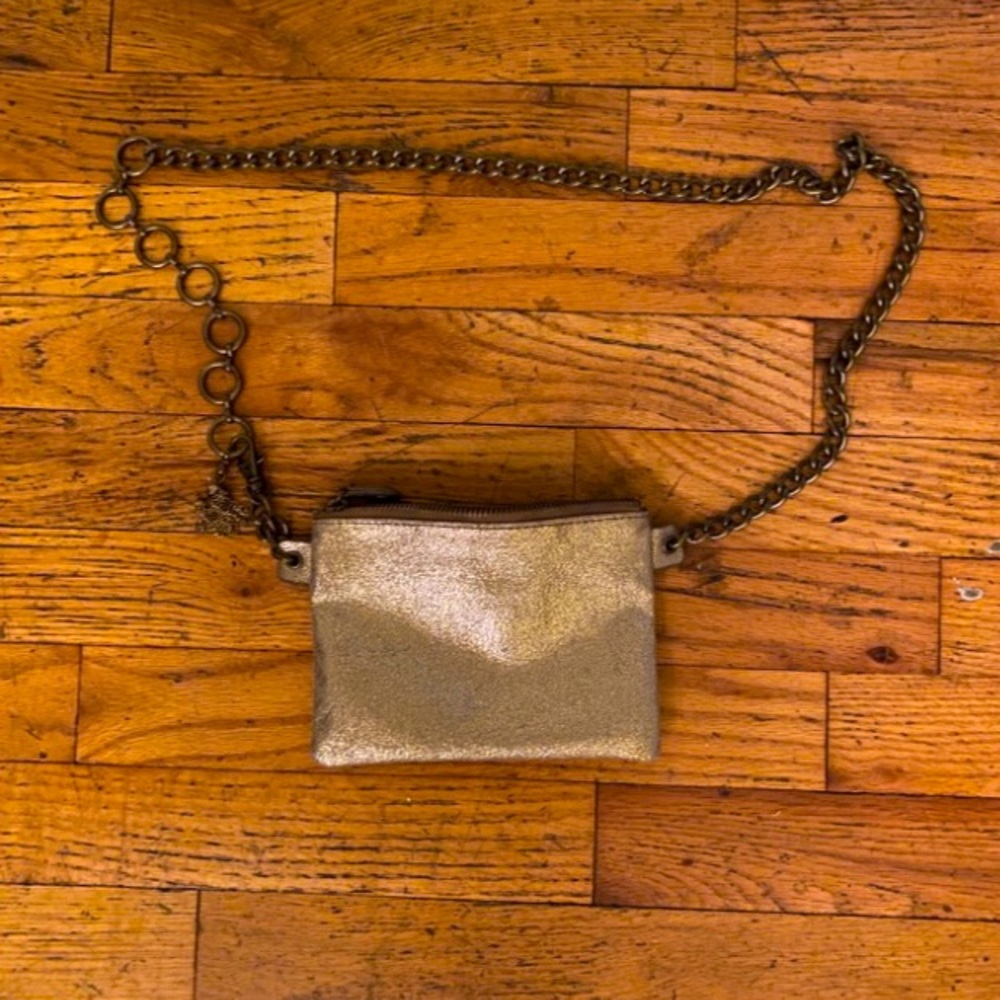 Deena & Ozzy Gold Purse/Fanny Pack/Bum Bag/Belt Bag